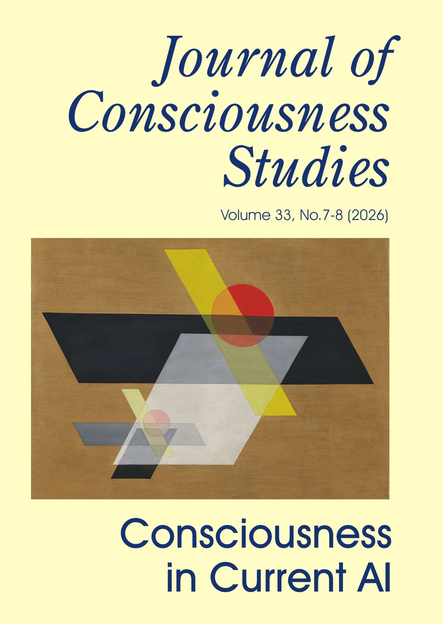 Cover Image of Journal of Consciousness Studies Vol. 33 No. 7-8 (2026)