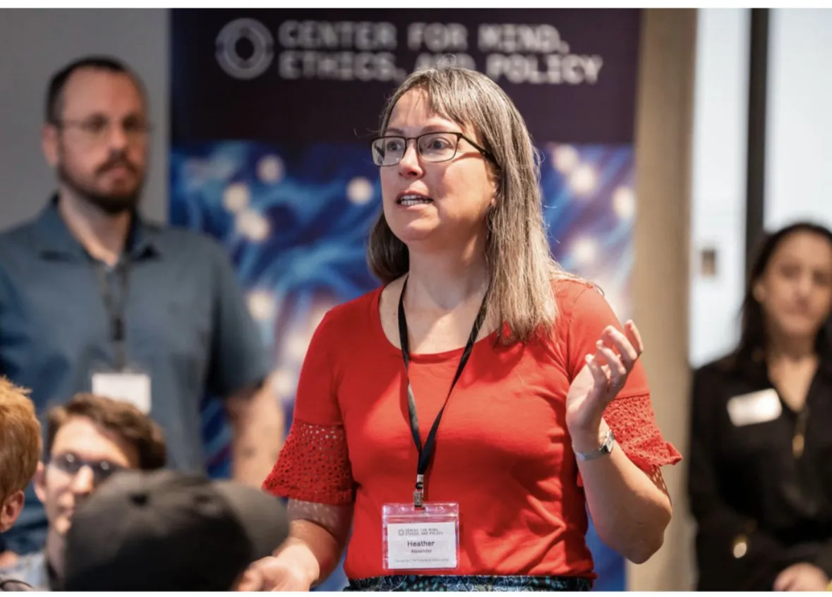 Heather Alexander speaking at the NYU Center for Mind, Ethics, and Policy summit